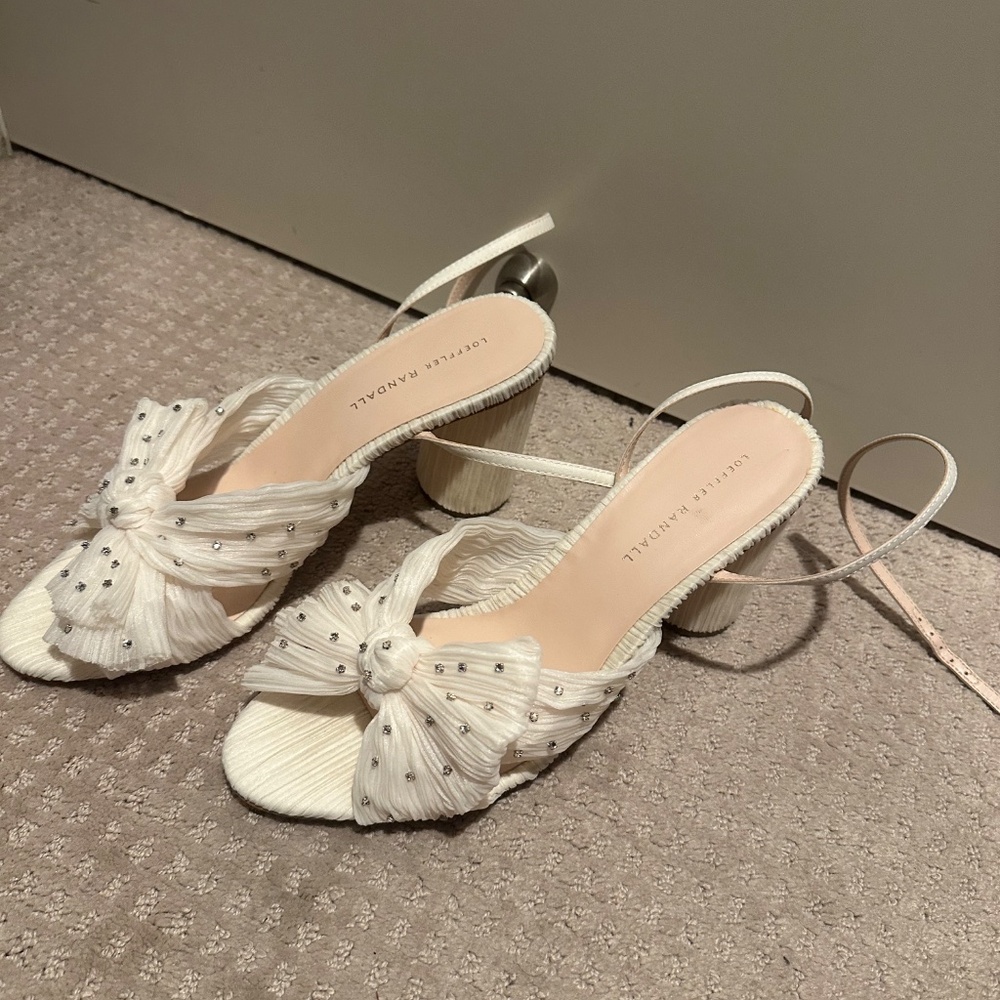 Loeffler Randall Camellia Rhinestone Heels - Size 10.5 NWT - Picture 3 of 7